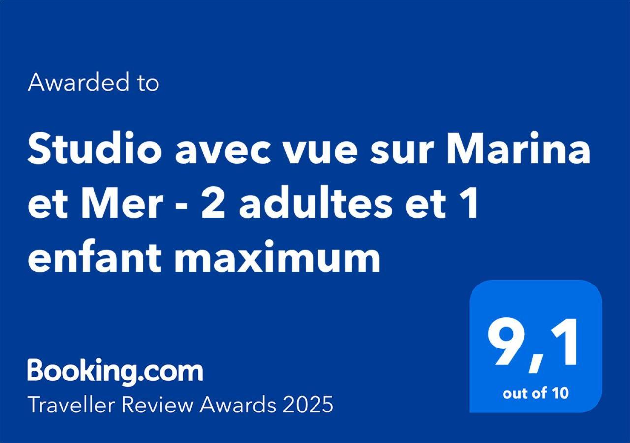Studio Avec Vue Sur Marina Et Mer - 2 Adultes Et 1 Enfant Maximum Mandelieu La Napoule Luaran gambar
